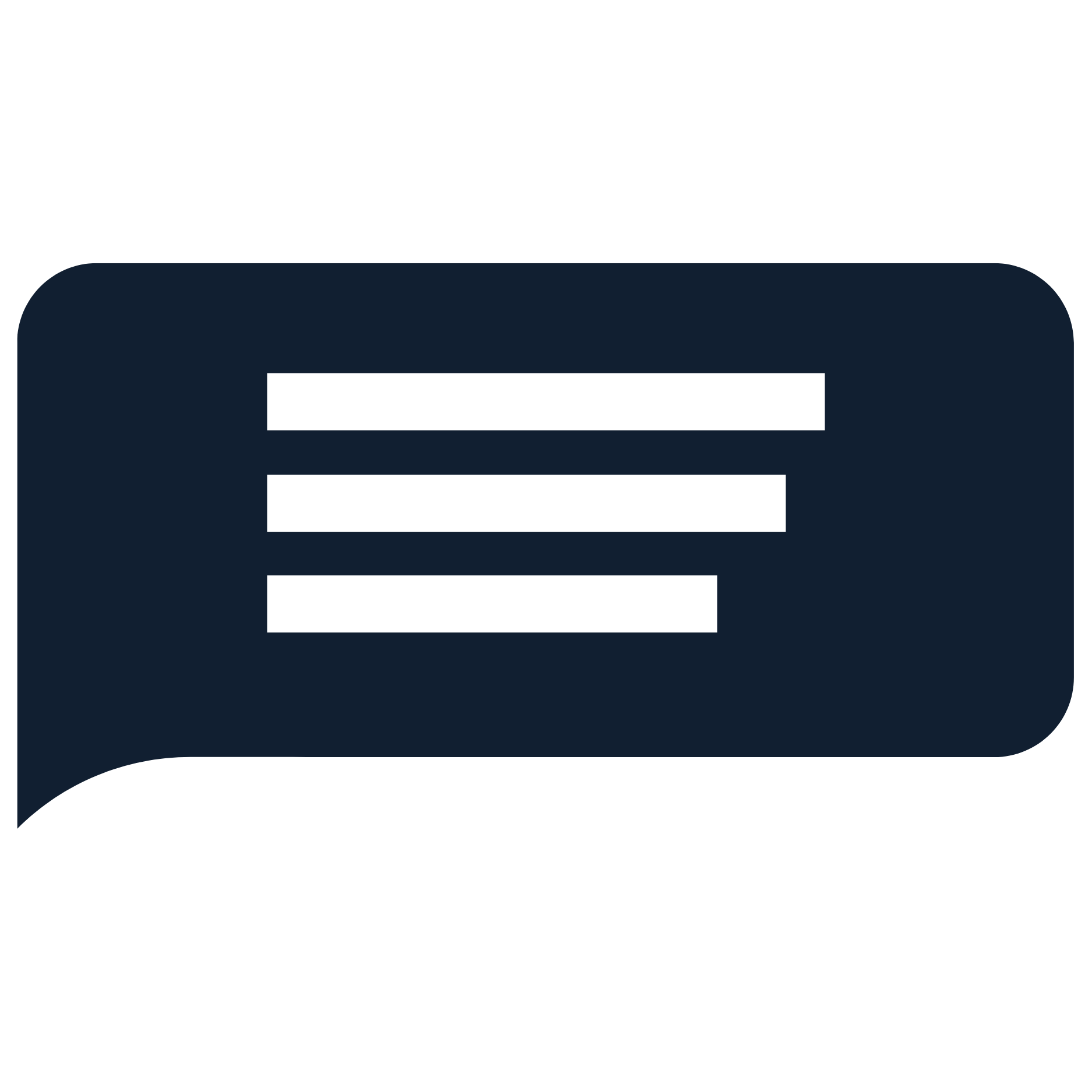 Text message notification icon symbolizing new message alerts.