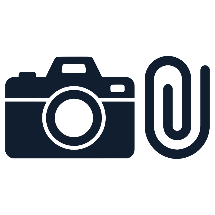 camera and attach icons